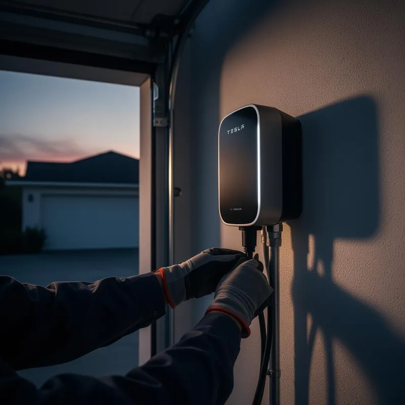 Tesla Wall Connector install
